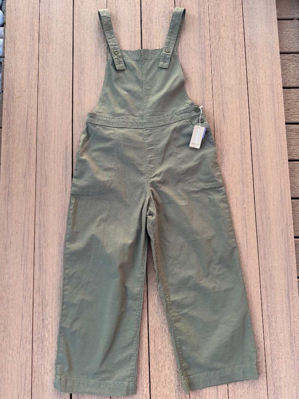 Patagonia Women's Stand Up Cropped Overalls Size 12 NEW